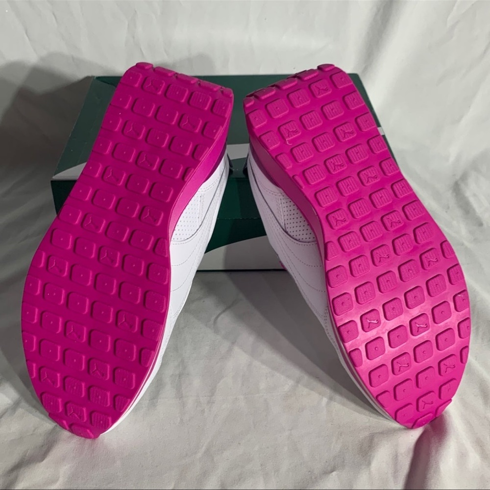Puma Cruise Rider Leather White Magenta Platform Shoes New Womans Sizes NEW - Picture 5 of 6